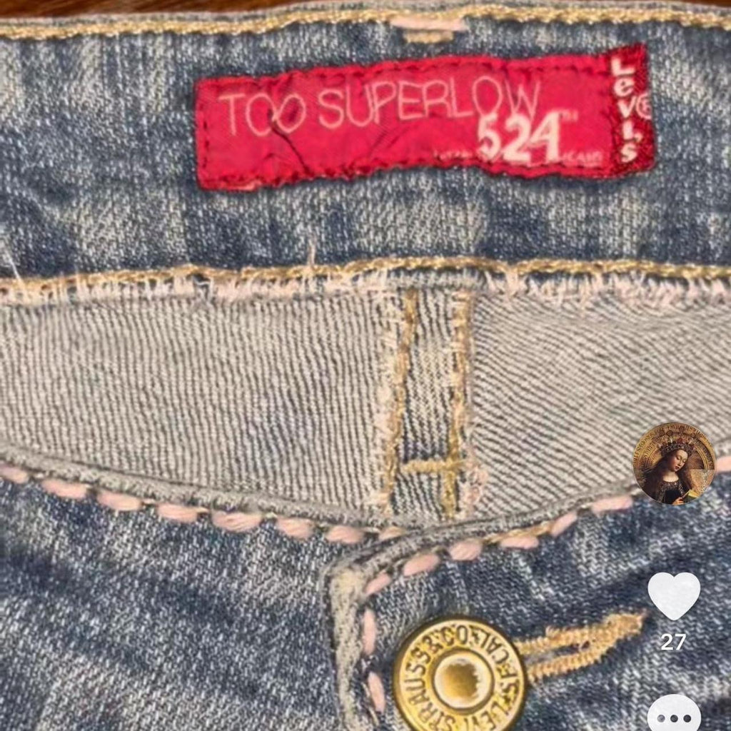 Customised Low Rise Levi's