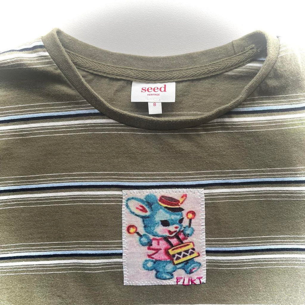 fukt Striped Patch Tee